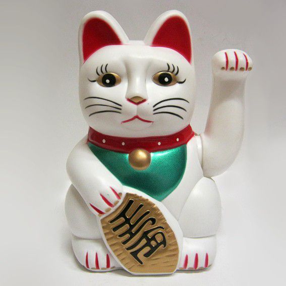 

Фигурка талисман Манеки Неко на батарейках 18см