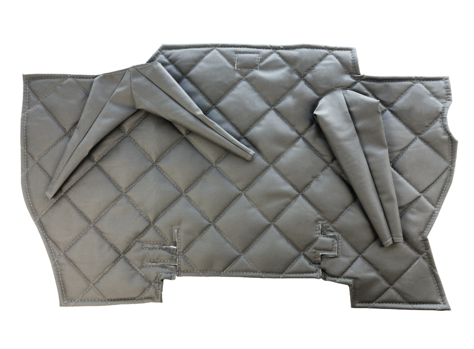 

Коврик под рычаги КПП УАЗ 452, Буханка (винилкожа, поролон, ватин) 3 рычага, серый ромб