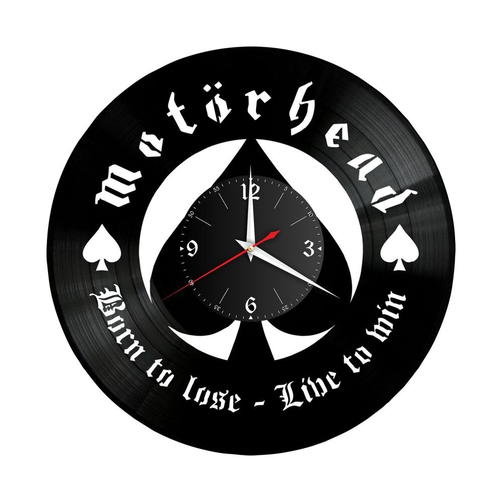 

Часы из винила / группа Motorhead, Моторхед, born to lose live to win