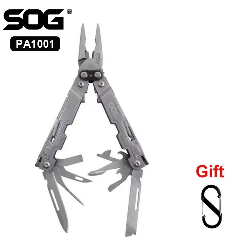 

SOG PA1001 PA2001 21 в 1 Мультитул Складные плоскогубцы Карманный нож Пила Ножницы Тактический инструмент для выживания Кемпинг Открытый Туризм EDC Инструмент