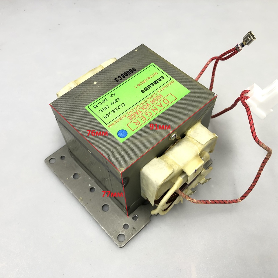 

SHV-EURO4-1 230V 50Hz CLASS 250 трансформатор высоковольтный оригинальный для микроволновой печи Samsung MS23K3513AK