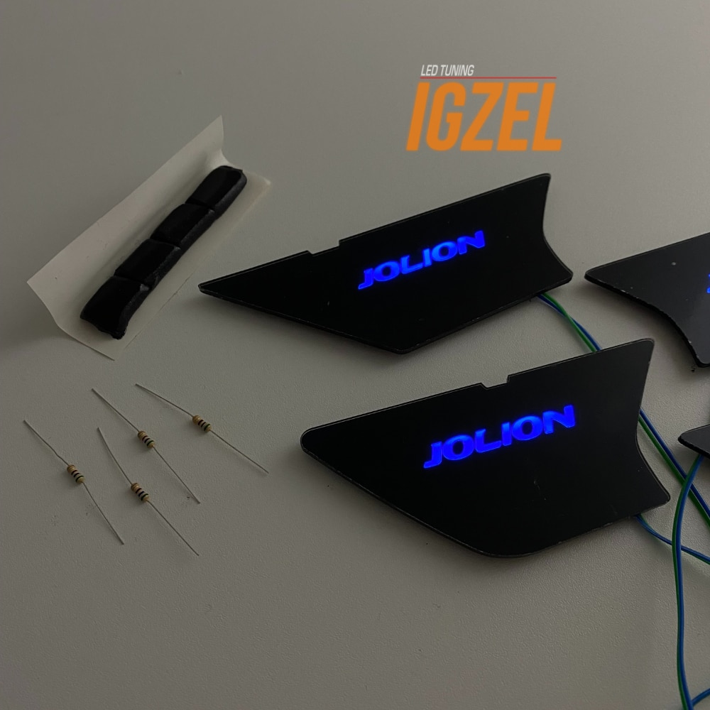 

Светодиодная подсветка салона автомобиля IGZEL для Haval Jolion , Led накладка дверных ручек светящаяся вставка, тюнинг