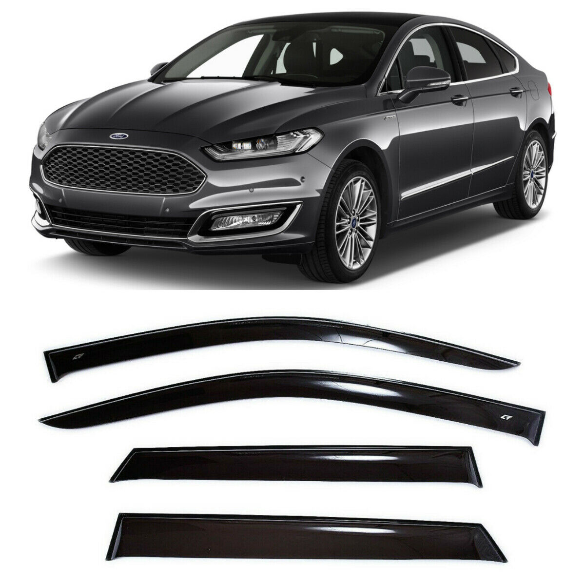 

Дефлекторы окон Cobra Tuning F34614 на авто Форд Мондео 5 V Сд Седан 2014- н.в. 4 шт./комп. ветровики от дождя солнца и ветра