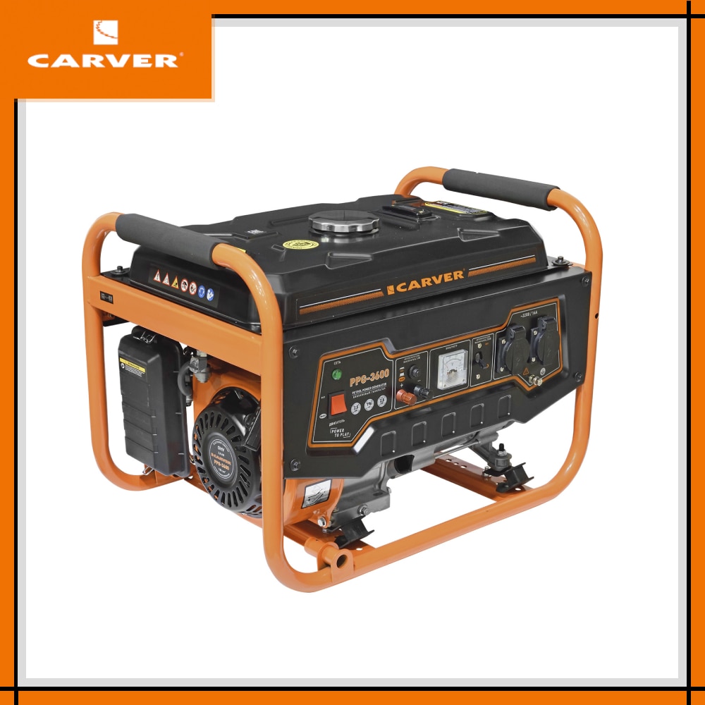 

Генератор бензиновый Carver PPG-3600 ( обмотка медь )