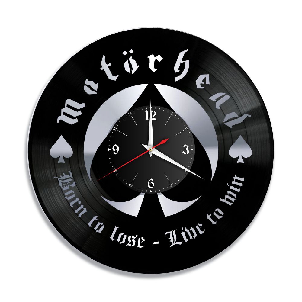 

Часы из винила / группа Motorhead, Моторхед, born to lose live to win
