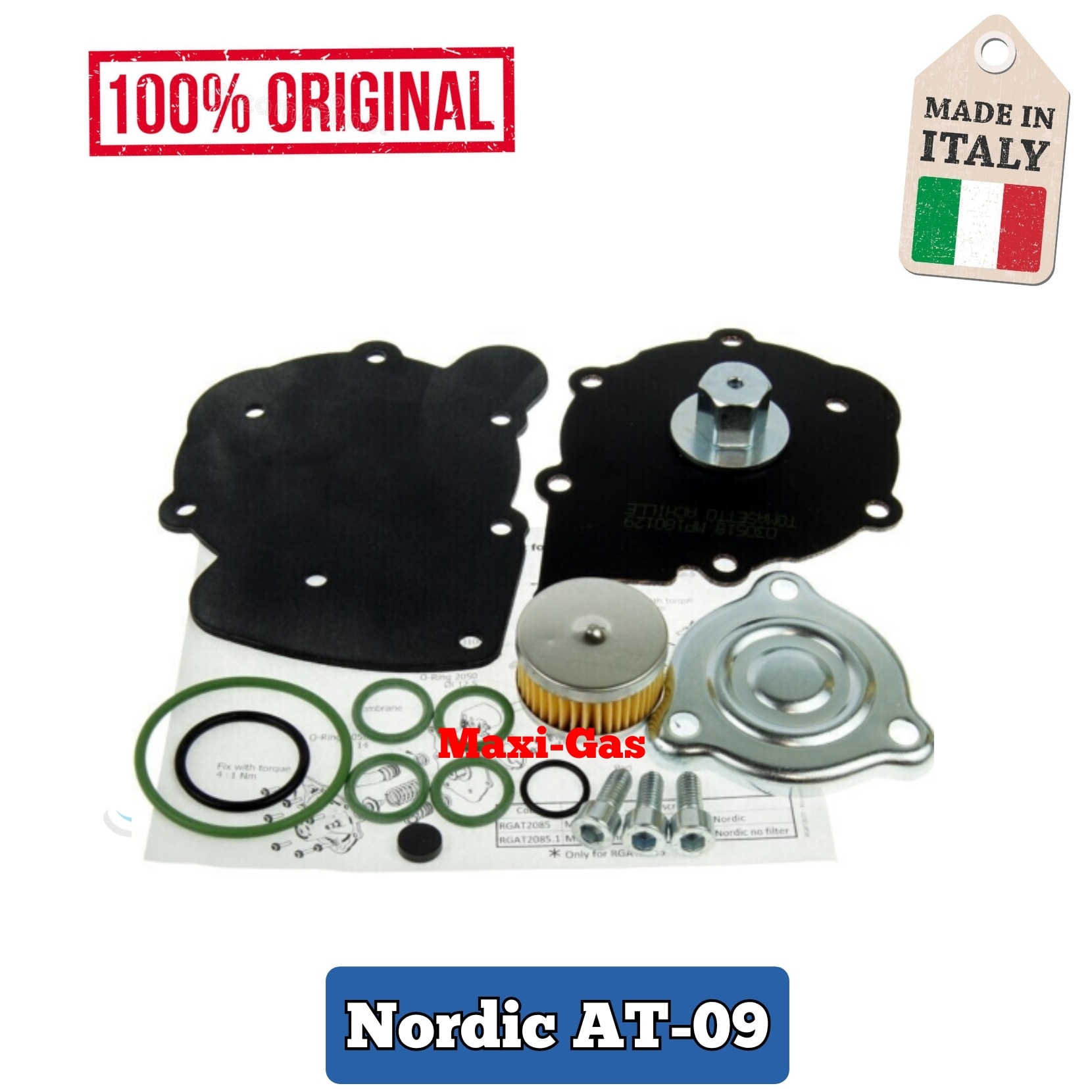 

Ремкомплект редуктора ГБО TOMASETTO Nordic AT09 (ОРИГИНАЛ)