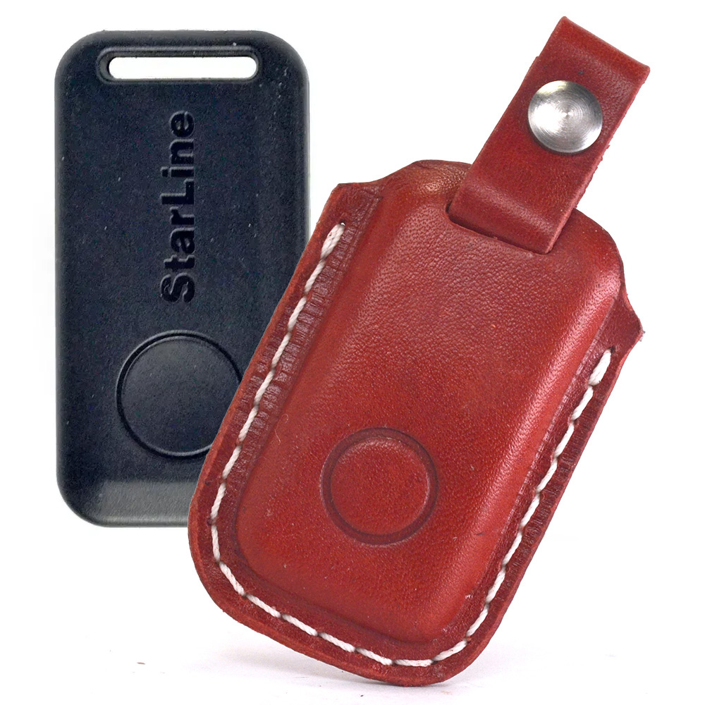 

Чехол метки StarLine из натуральной кожи, красный