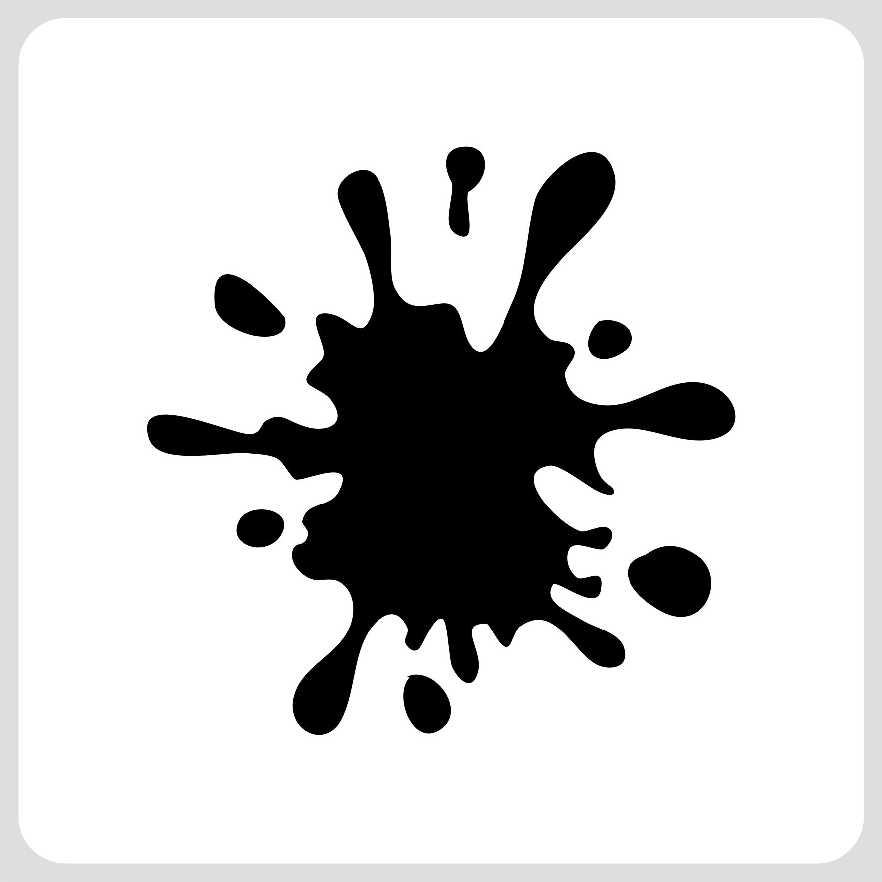 

Наклейка КЛЯКСА на Авто без фона прикольные на машину стекло капот багажник двери окна аксессуары стикер