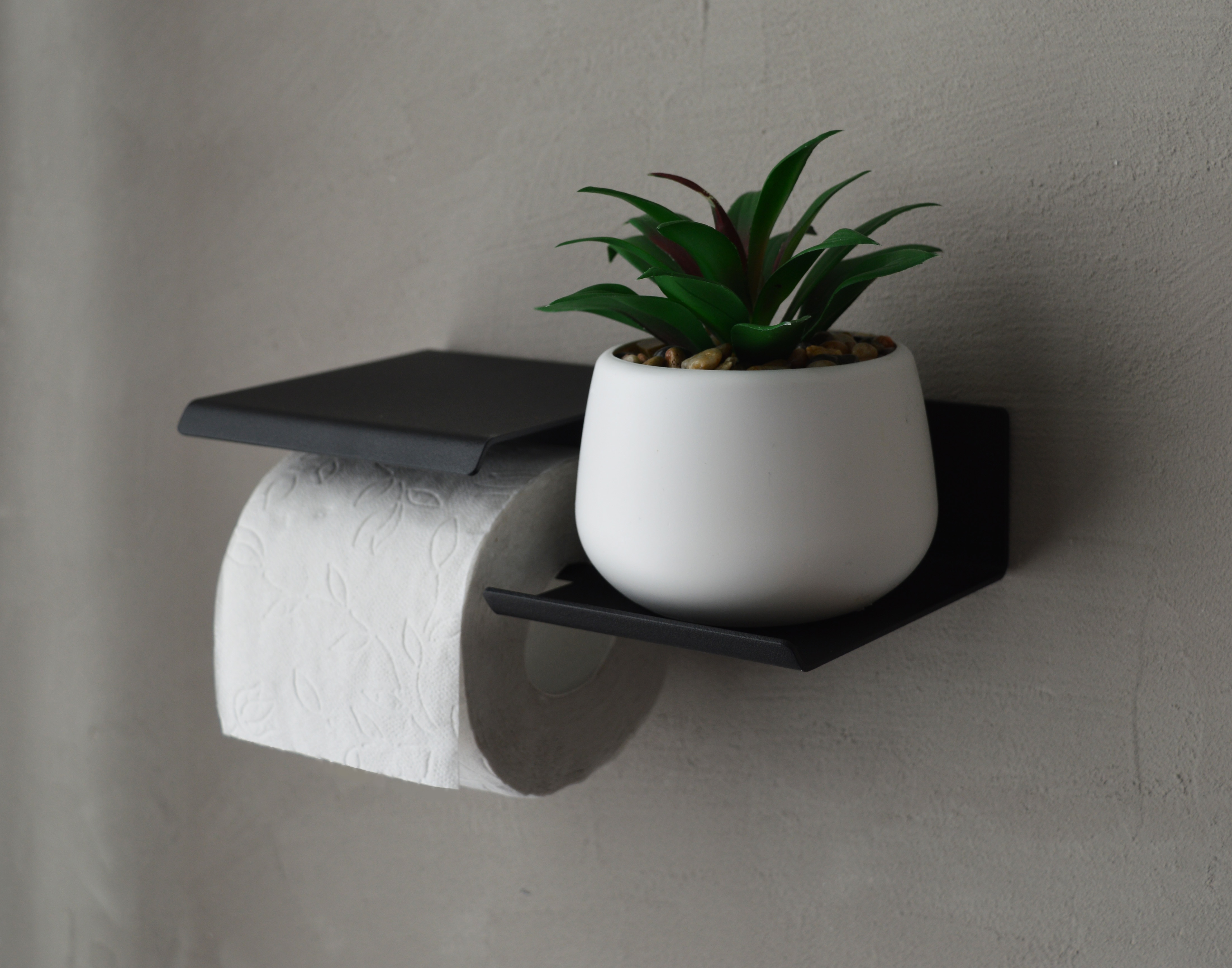 

Держатель туалетной бумаги с полками для телефона и освежителя воздуха