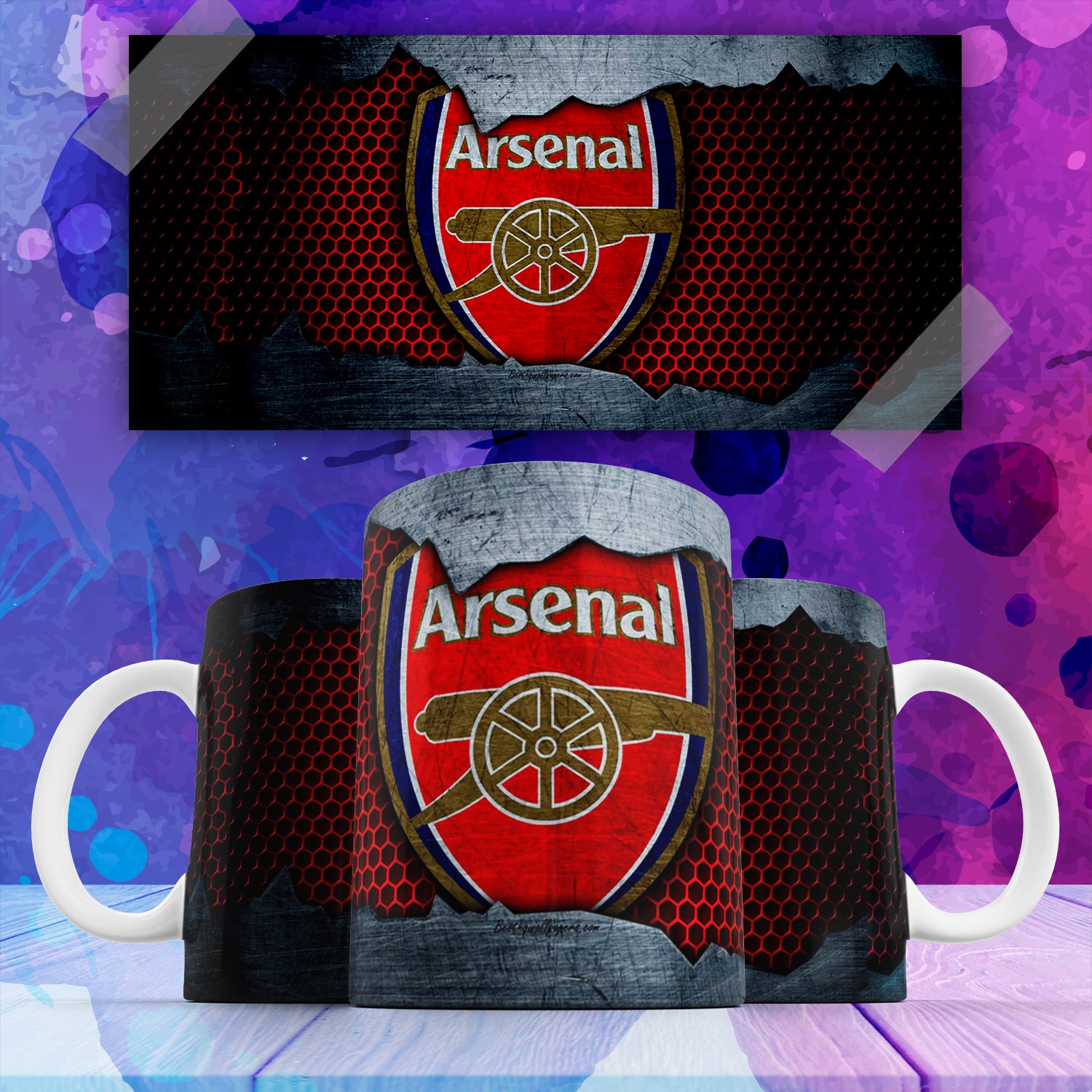 

Кружка Арсенал Arsenal Английский футбольный клуб футбол football , в подарок с принтом 330 мл , КР170750