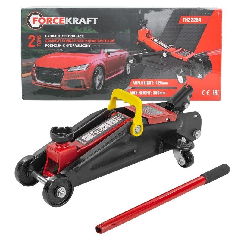 

Домкрат подкатной гидравлический 2т FORCEKRAFT FK-TH22254