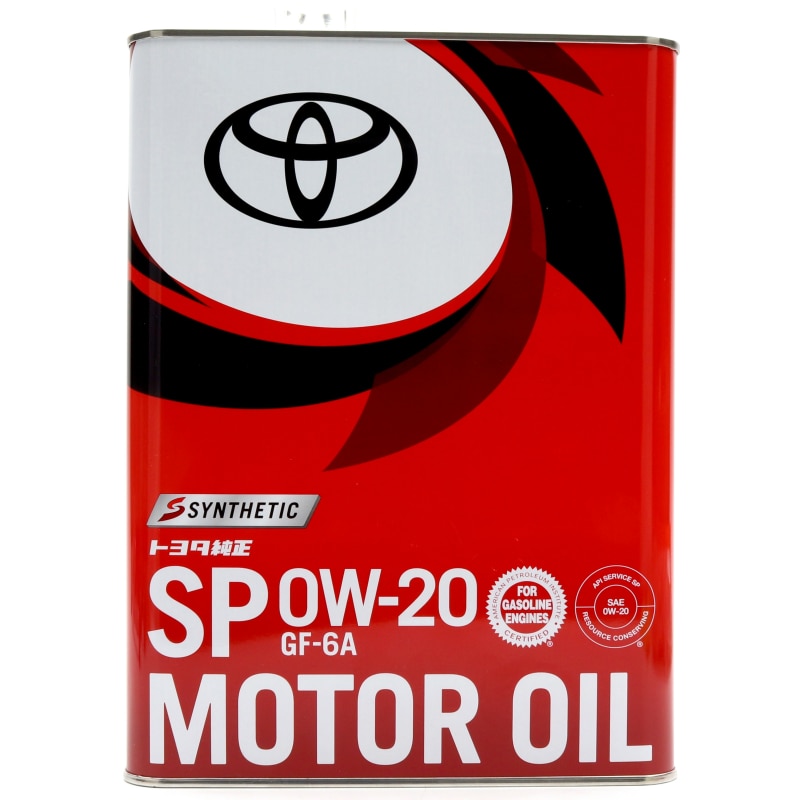 

Масло моторное Toyota Motor Oil 0w20, синтетическое, API SP, ILSAC GF-6A