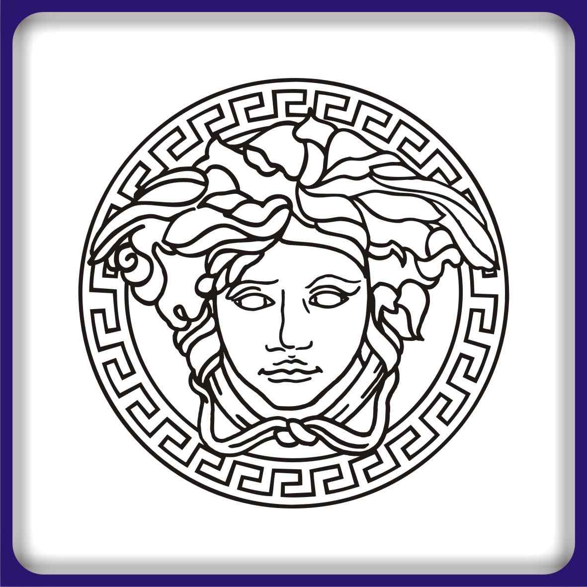 

Наклейка без фона на Авто МЕДУЗА ГОРГОНА ВЕРСАЧЕ стекло капот багажник двери бампер прикольный стикер красота