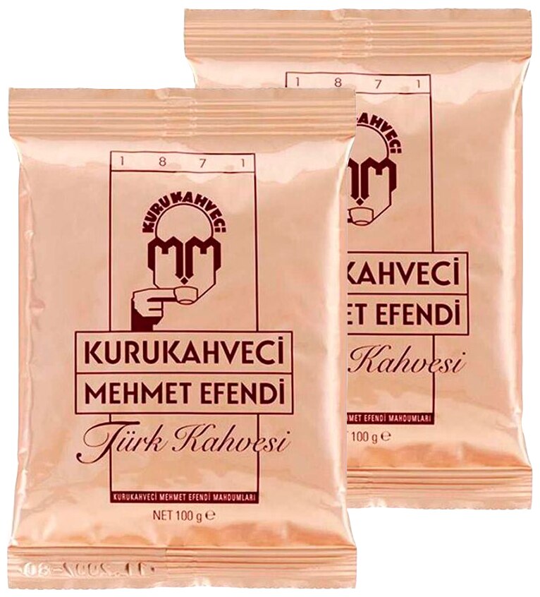 

КОФЕ НАТУРАЛЬНЫЙ ЧЕРНЫЙ МОЛОТЫЙ KURUKAHVECI MEHMET EFENDI 100/200/250/2500 гр. г.