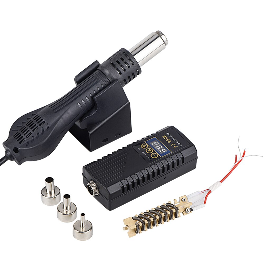 

Миниатюрный пистолет горячего воздуха JCD 8858 LED цифровой фен для сварки 700 Вт 220 В инструмент для ремонта сварки