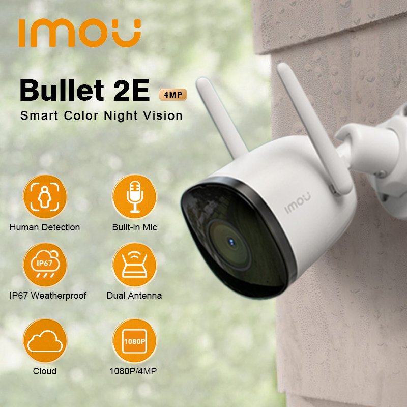 

IMOU Камера IP WiFi Bullet 2E 4PM Открытый IP67 Смарт Камера Обнаружения Человека Смарт Цвет Ночного Видения Безопасности Защиты