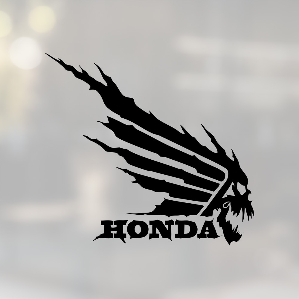 

Наклейка на мотоцикл - Honda с черепом , Наклейка на автомобиль - Honda с черепом , Виниловая наклейка - Honda с черепом