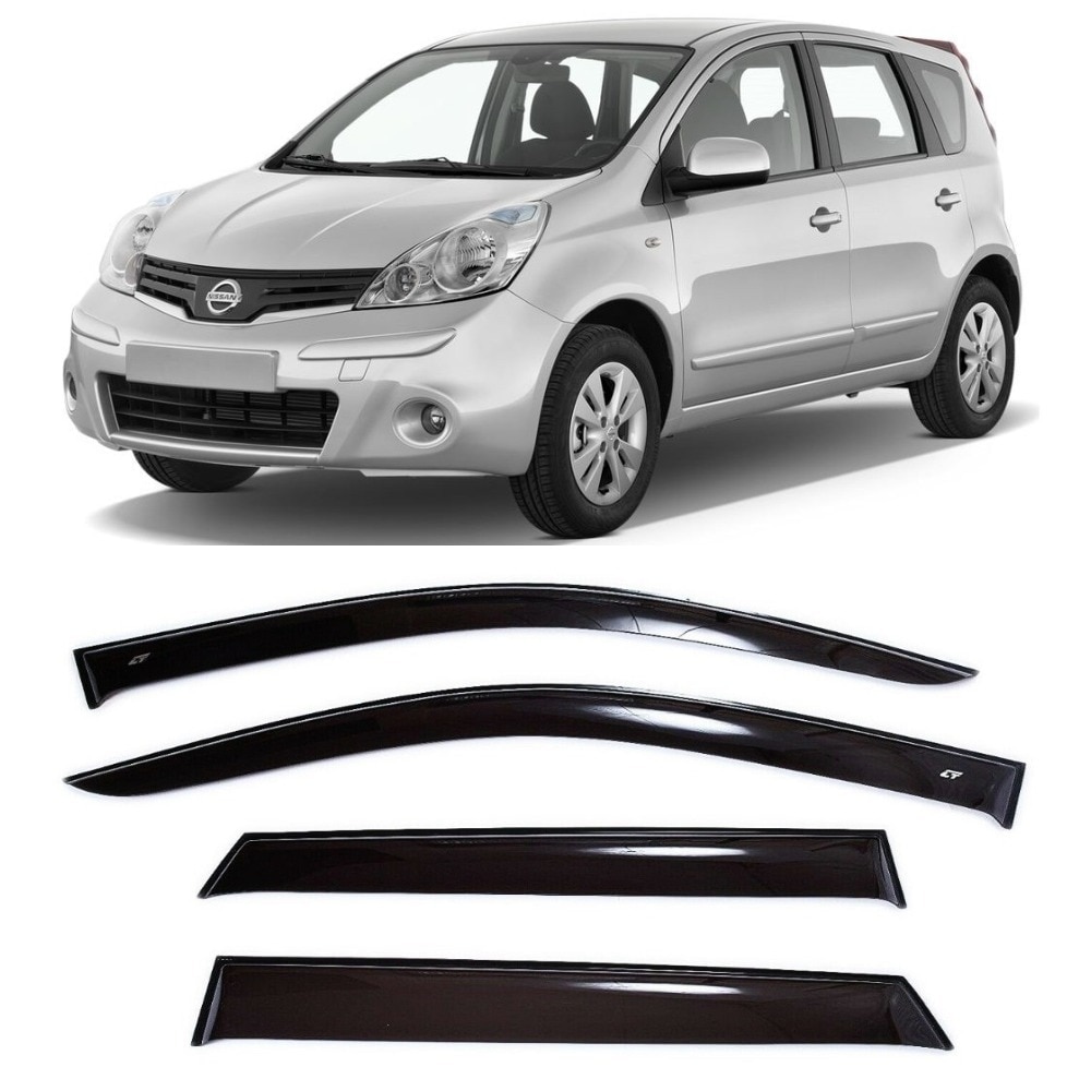 

Дефлекторы окон Cobra Tuning на авто Ниссан Ноут (Е11) l Хэтчбек 5 дв. 2005-2012 4 шт./комп. ветровики от дождя солнца и ветра