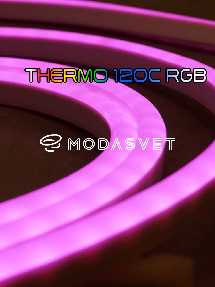 

THERMO 120C RGB Термостойкая светодиодная лента для бани и сауны. 10 метров. Led lights stripe