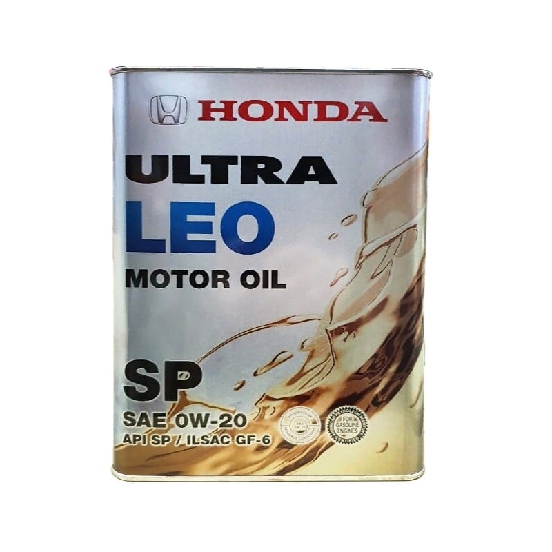 

Масло моторное Honda Ultra LEO 0w20 синтетическое, API SP, ILSAC GF-6, для бензинового двигателя, 4л