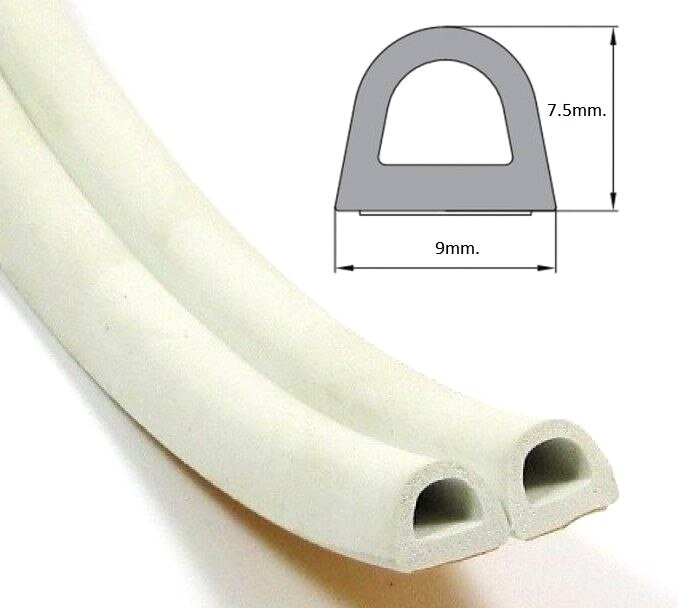 

Уплотнитель самоклеящийся для окон и дверей D-профиль 9*7,5 мм, 10 метров