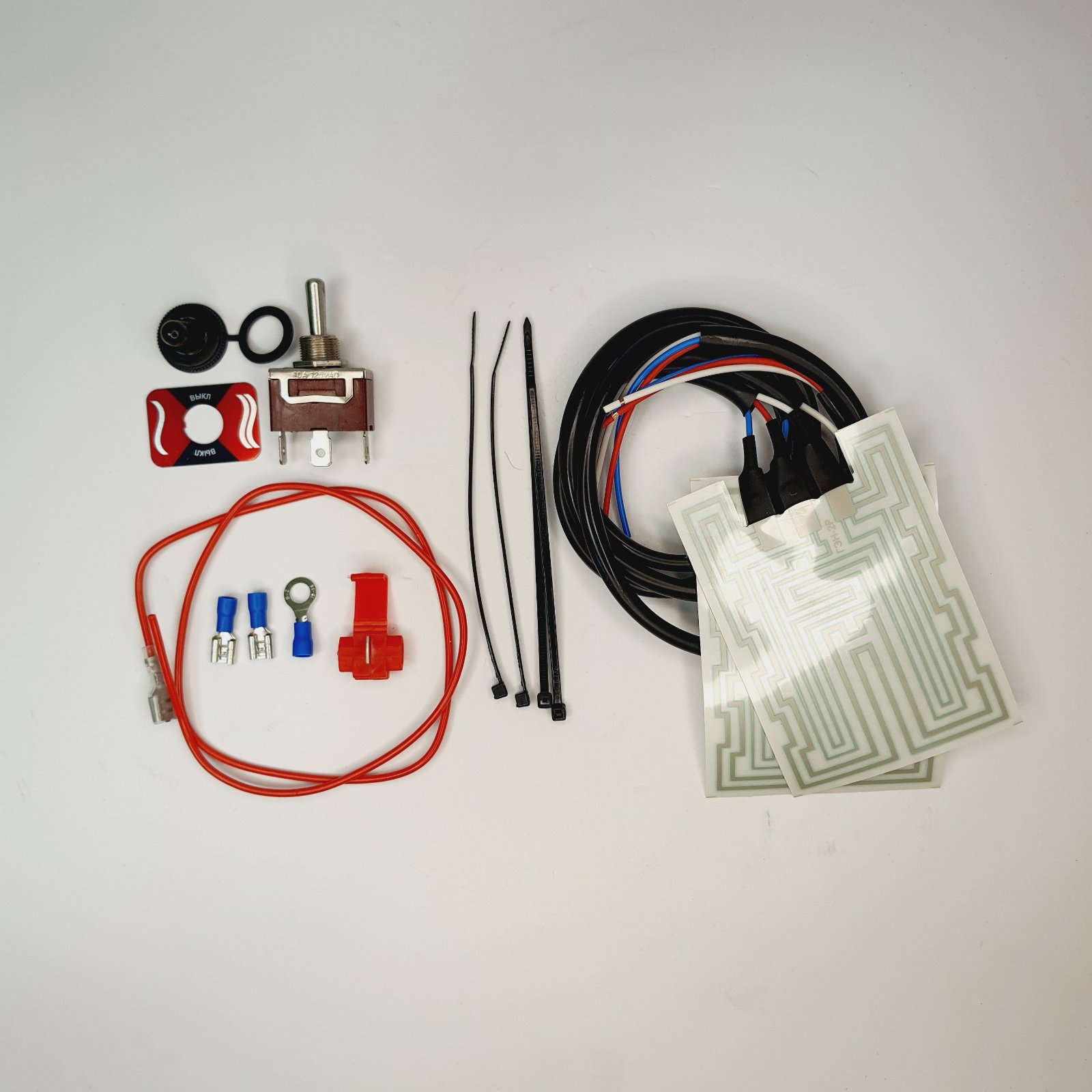 

Комплект подогрева ручек руля снегохода, квадроцикла, буксировщика,мотоцикла ,2 режима нагрева