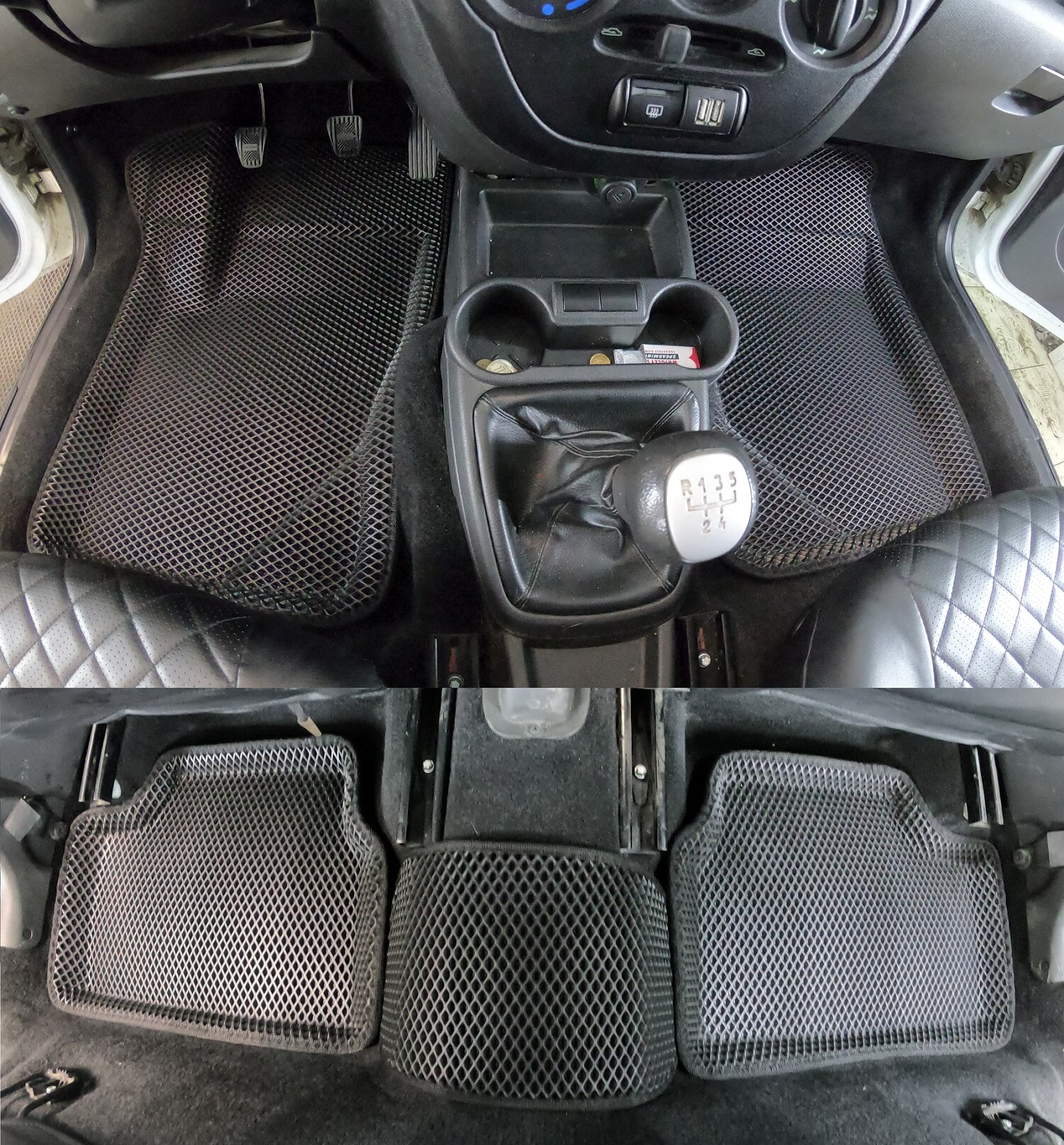 

Автомобильные коврики EVA с ПРЕСС БОРТАМИ на LADA GRANTA/KALINA/DATSUN, PRESS CITY_3D, черный