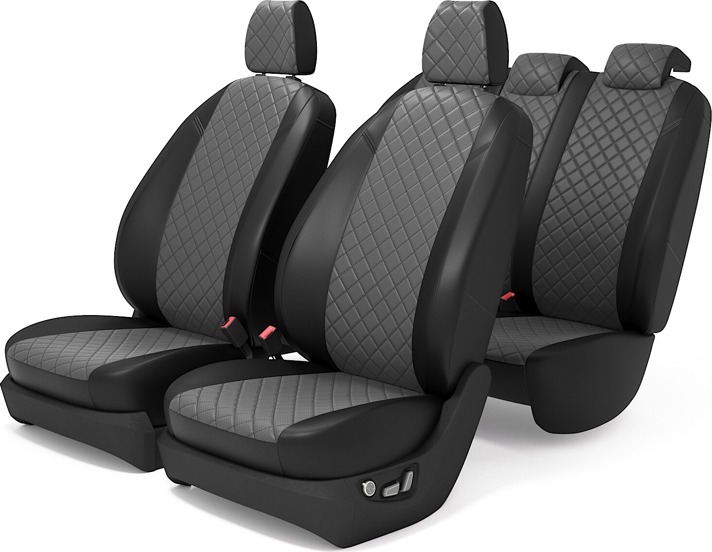 

Чехлы на сиденья для Хонда СРВ 3 (Honda CR-V 3) Экокожа Ромб (квадрат) "AutoKot" PhondaCRV30712