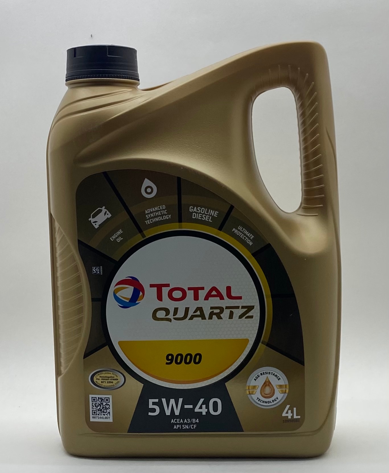 

Масло моторное Total Quartz 9000 5W40 синтетическое 4 л 148597