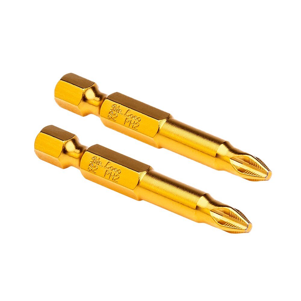 

Бита Нитрид Титана PH2 x 50 мм Mr. Logo, Сталь - S2, арт. С050P2TiN-10, (2 шт - 10 шт)