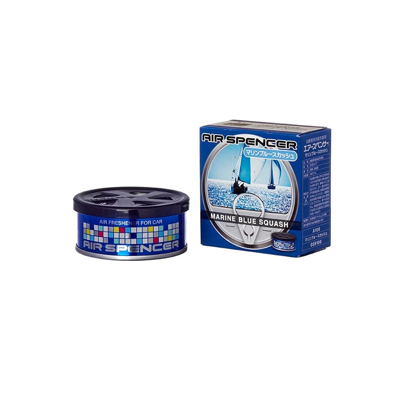 

Ароматизатор на торпедо Eikosha Spirit Refill Marine Blue Squash (Морская свежесть), меловой, баночка 40г, арт. A-106