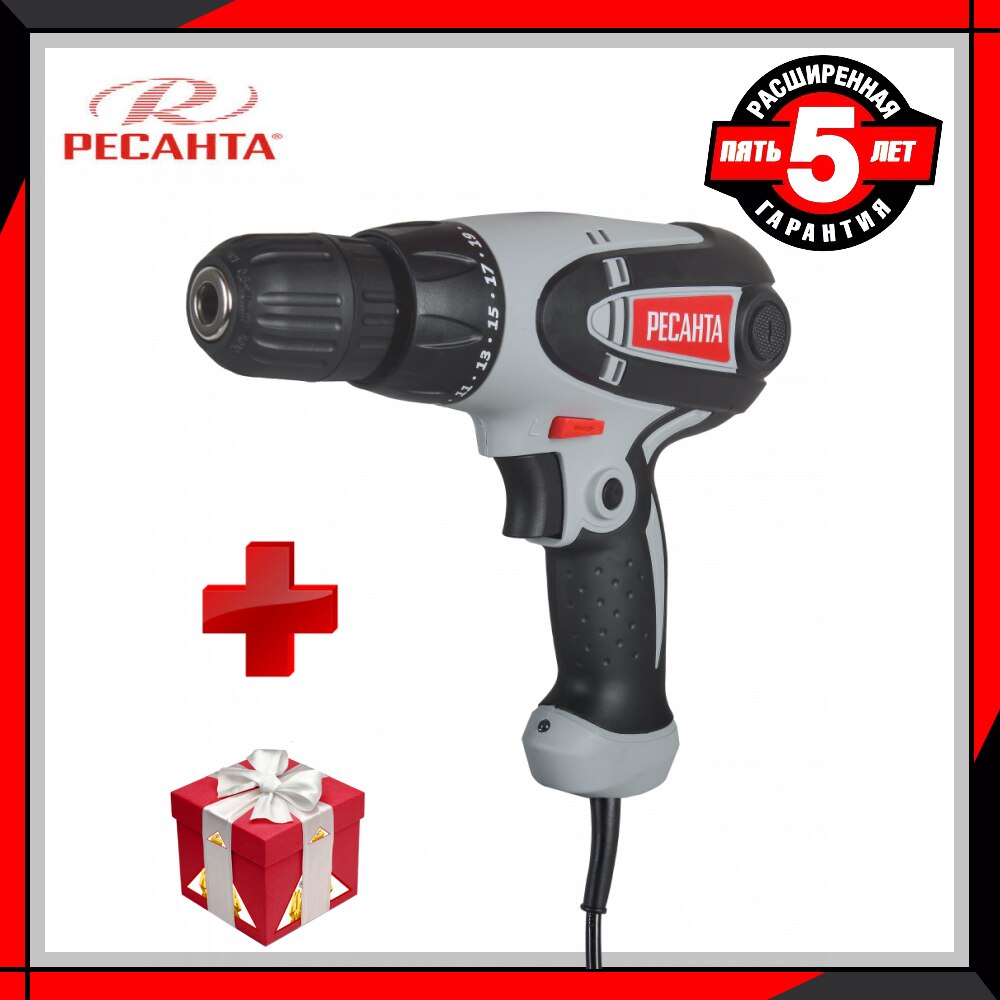 

Сетевой шуруповерт СШ-550-1 Ресанта, 75/16/2