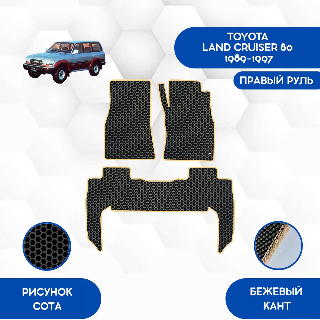

Комплект EVA ковриков для TOYOTA LAND CRUISER 80 1989-1997 С правым рулем / Тойота Лэнд Крузер 80 / Авто / Аксессуары / Эва