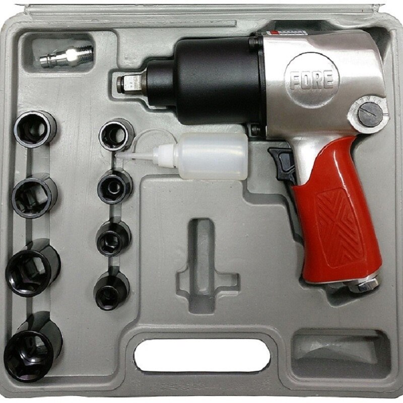 

Гайковерт пневматический ударный BR-2500K (в кейсе с набором головок)