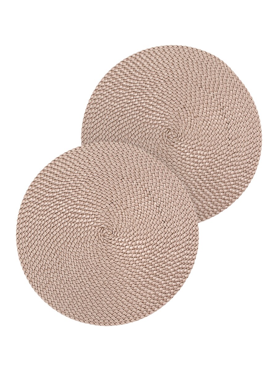 

Набор салфеток (плейсматы) плетёных DeNASTIA 38 см, 2 шт, для сервировки стола