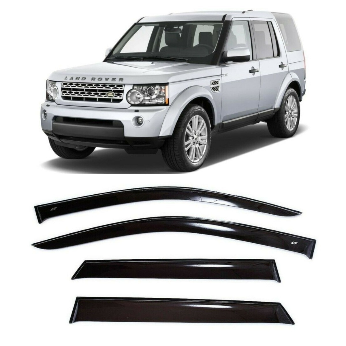 

Дефлекторы окон Cobra Tuning L10104 на авто Land Rover Discovery 4 IV 5d 2009-2016 4 шт./комп. ветровики от дождя солнца и ветра