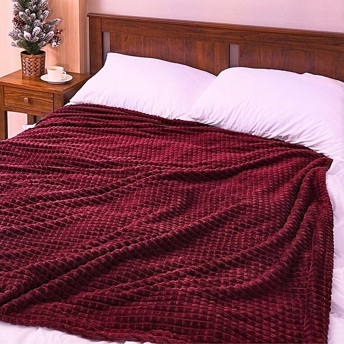 Плюшевый плед 200*220 Мягкий Плед Пушистый плед на кровать Плед на диван Теплый плед