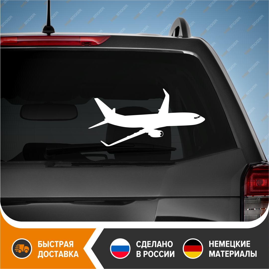 

Наклейка на авто - Boeing 737, виниловая наклейка на авто - Boeing 737, стикер на авто - Самолёт Boeing 737