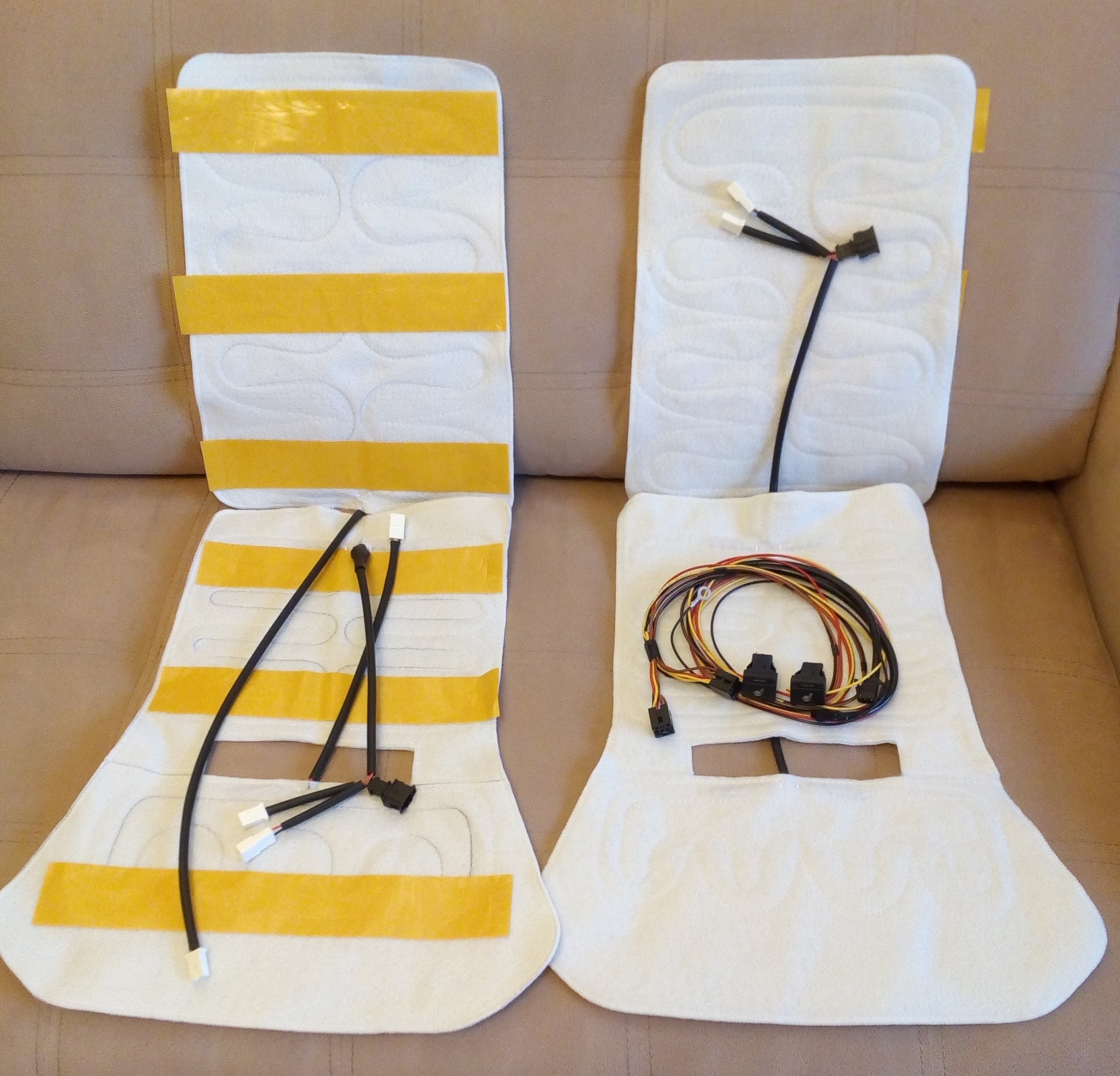 

Обогрев передних сидений ВАЗ 2190 Heated front seats Lada Granta FL с термореле в сборе оригинал(завод)