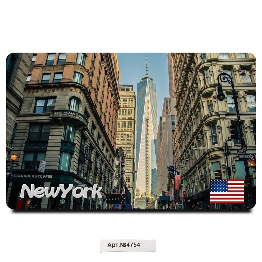 

Магнит на холодильник "New York" (размеры: 54x86 мм).
