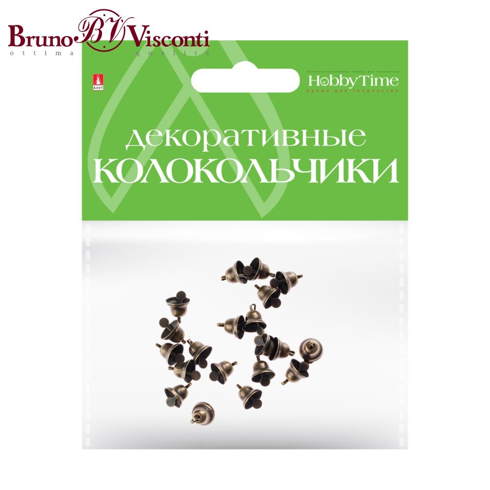 

Колокольчики. Набор №10, БРОНЗОВЫЕ, ДИАМЕТР 10 ММ 2-403/10 BRUNO VISCONTI