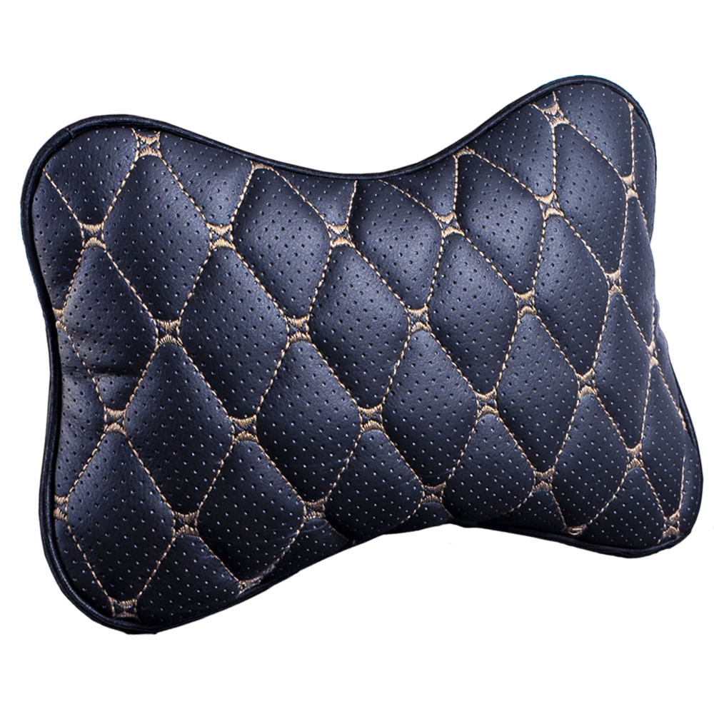 

Подушка Косточка Байрон Экокожа Чёрный / Бежевый