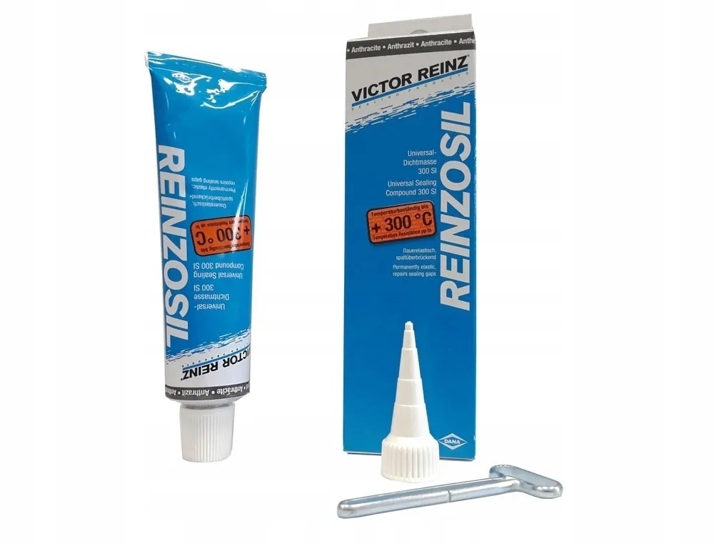 

Герметик (формирователь прокладок) Victor Reinz 703141410, Reinzosil +300 C, 70 ml. Черный