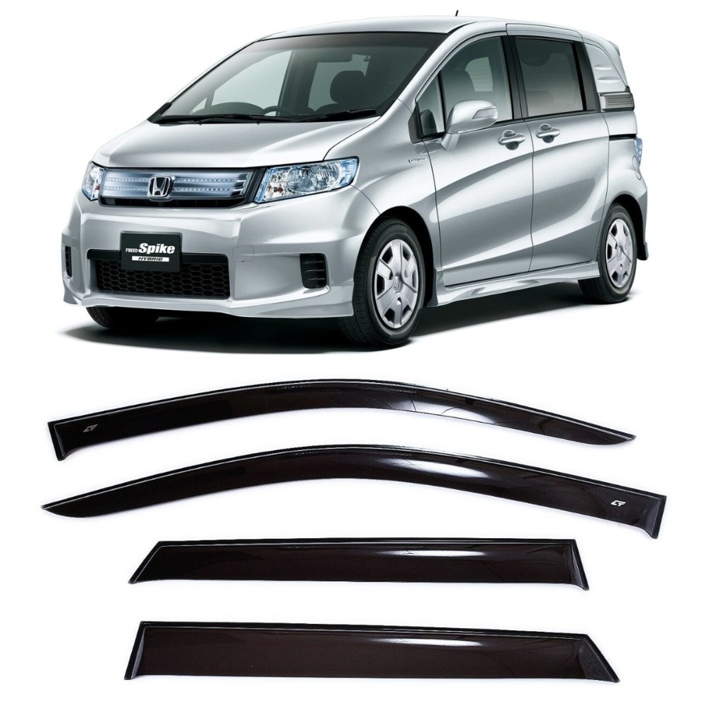 

Дефлекторы окон Cobra Tuning H16110 на авто Хонда Фрид Спайк (GB3) 1 I 2008-2016 4 шт./комп. ветровики от дождя солнца и ветра