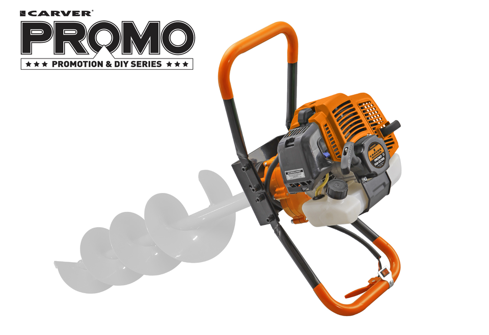 

НОВИНКА! Carver Promo PAG–52/000 Бур бензомоторный, мотобур, бур, для земли, бензобур, мотобур, без шнека