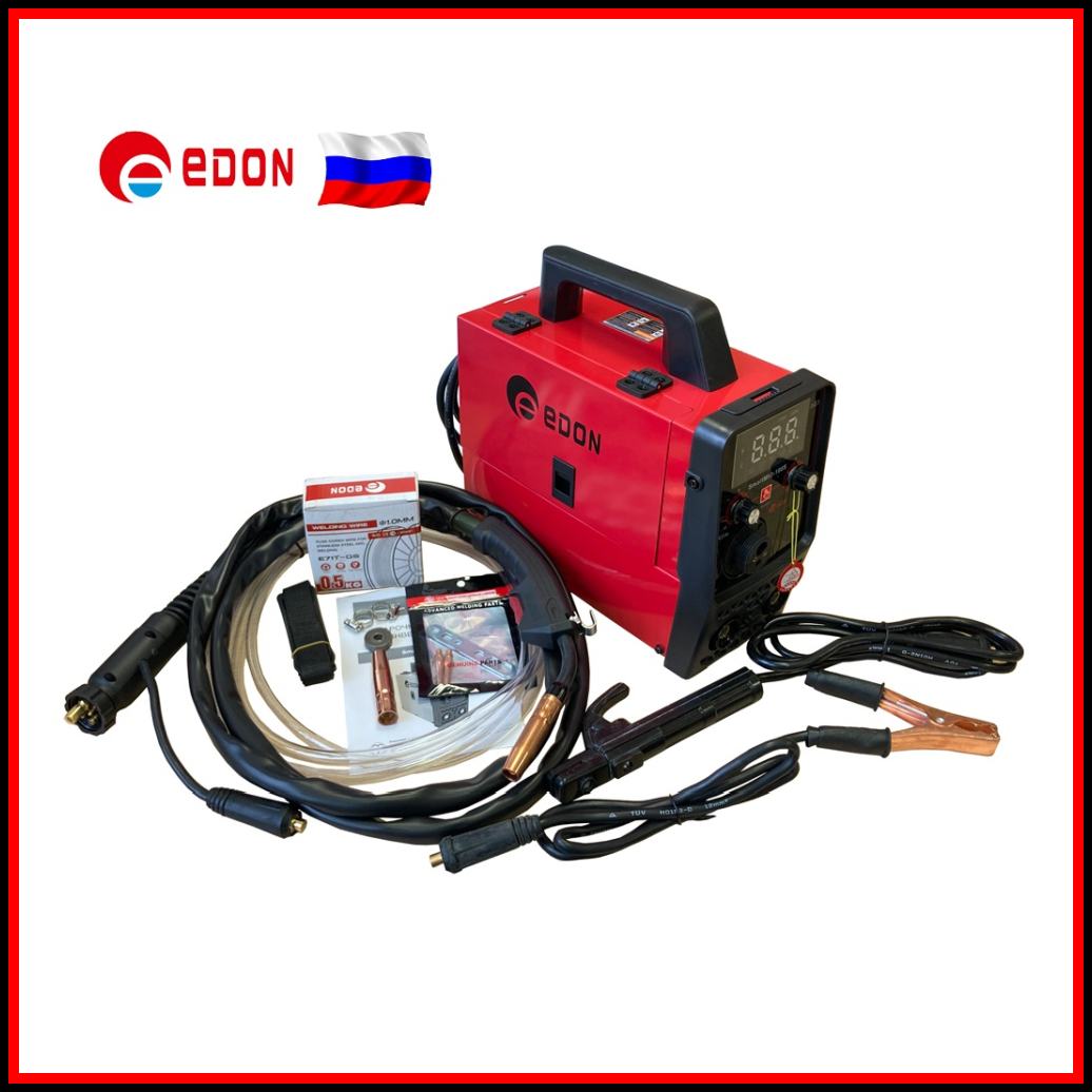 

Сварочный аппарат полуавтомат, инвертор "Edon Smart MIG-180S", MIG/mag/Nogas, 3 в 1, 220 В, эдон, сварка без газа и с газом
