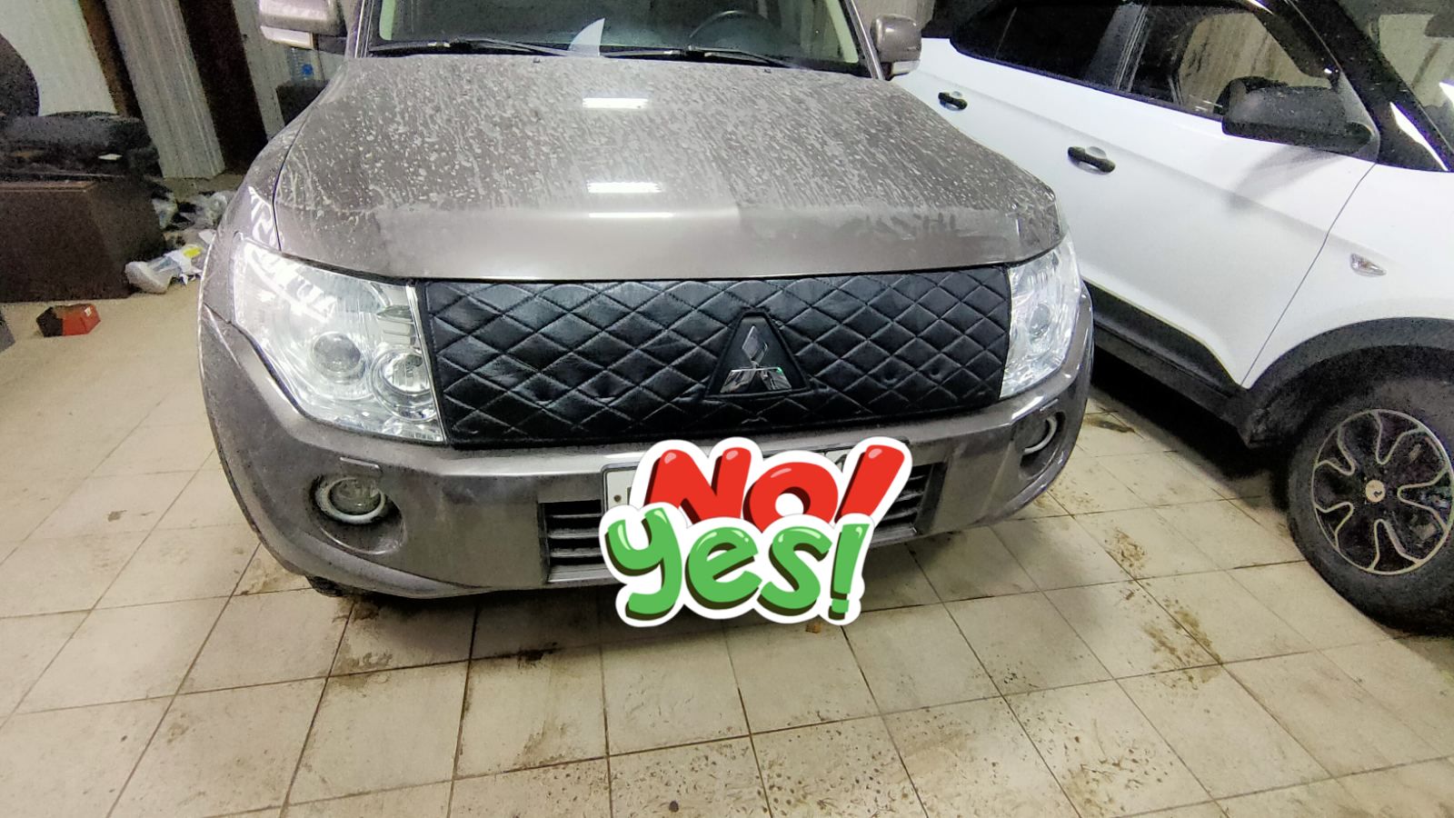 

Утеплитель радиатора для Mitsubishi Pajero 4 2006 – 2011 IV (комплект 2 детали) Митсубиси Паджеро 4