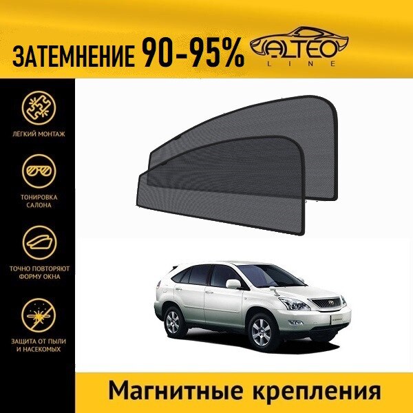 

Каркасные автошторки ALTEO PREMIUM на Toyota Harrier 2 (XU30) (2003-2013) на передние двери