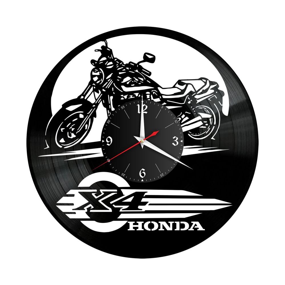

Часы из винила / Мото (Honda x4), мотоцикл, хонда
