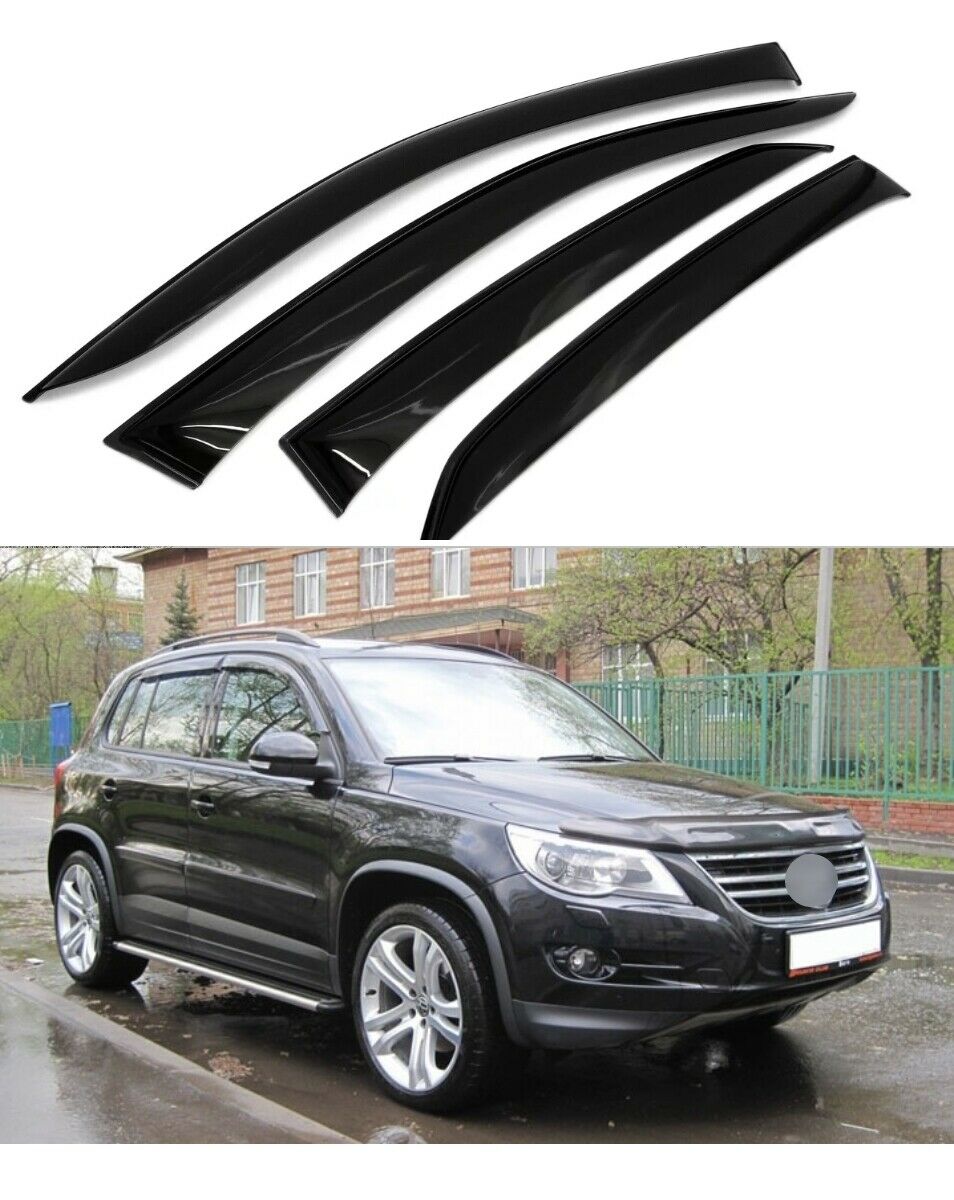 

Ветровики для фольц фольцваген тигуан дефлекторы окон дождевики окна козырьки козырек солнце дождь дым ветер 2007-2016-2020